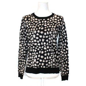 PHILOSOPHY Animal Print Silky Soft Crew Neck Sweater Size S